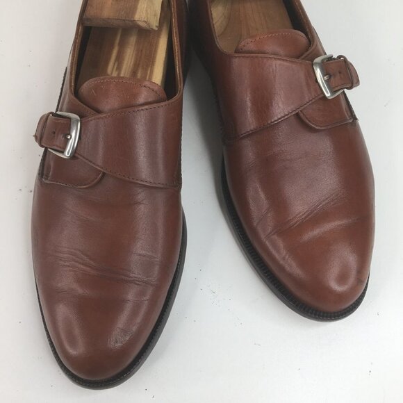 Bostonian Florentine Italy Single Monk Brown 10 M - Picture 4 of 12
